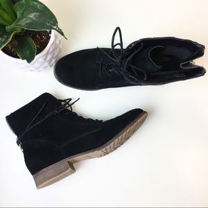 Steve Madden suede combat boots